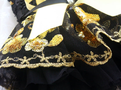 Unique Design Floral Sequin Pet Clothes Luxury Tutu Dogs Dress Perfect for Weddings Birthdays