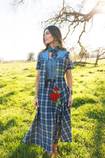 Sweet Blue Rodeo Skirt