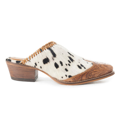 Heely Western Hand-Tooled Mules