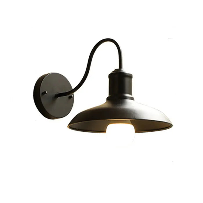 DecorBites™ Black Rustic Gooseneck Outdoor Barn Light Fixture for Patio/Garage/Bathroom