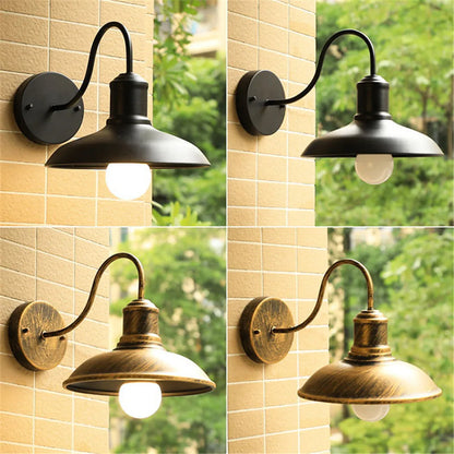 DecorBites™ Black Rustic Gooseneck Outdoor Barn Light Fixture for Patio/Garage/Bathroom