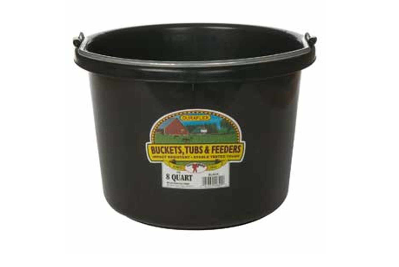 8QT BLACK  PLASTIC BUCKET