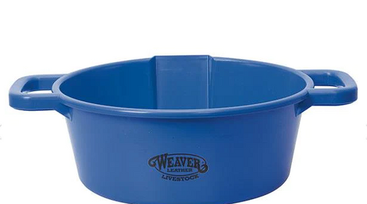 Large Round Feed Pan - BLue