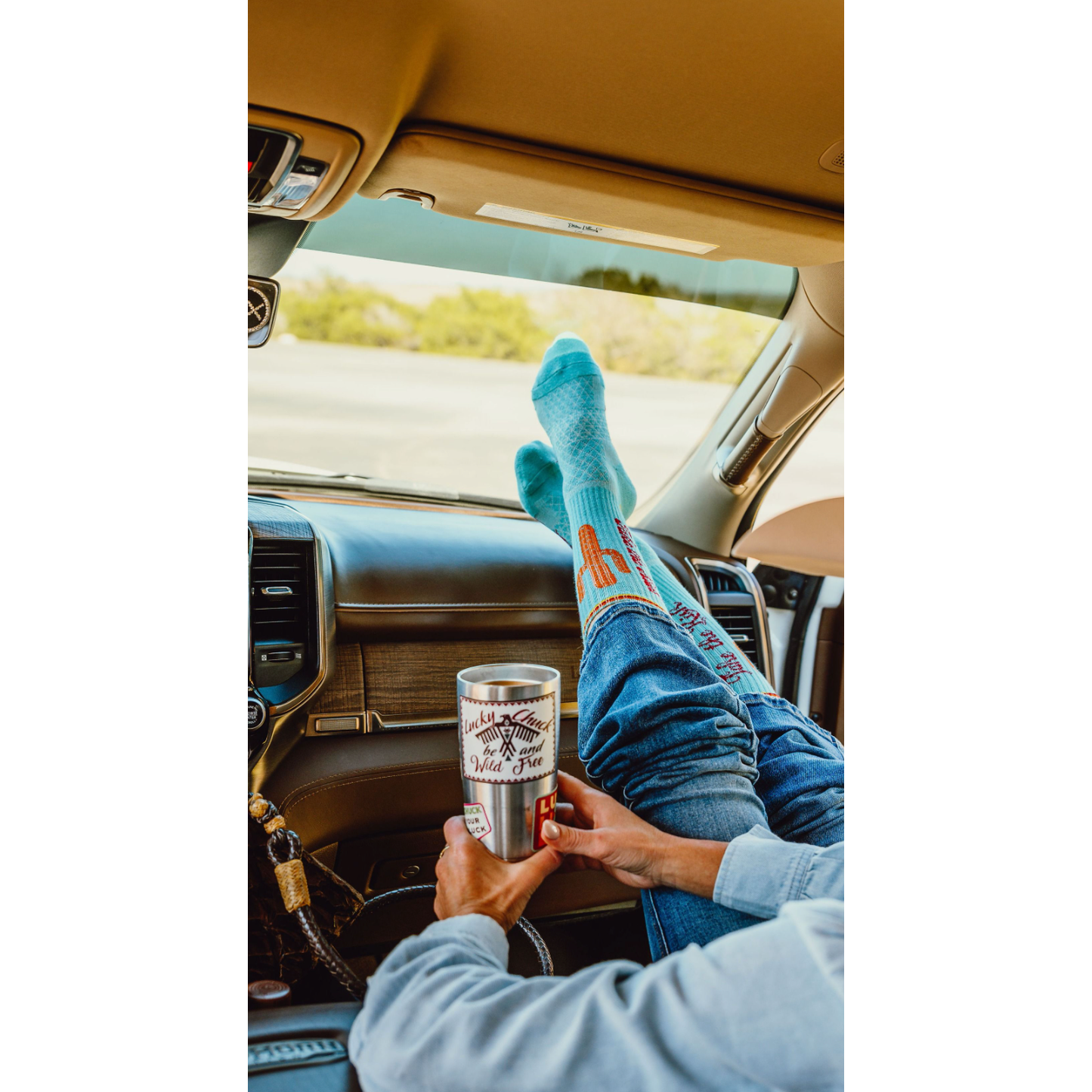 Take the Risk Turquoise Performance Boot Socks