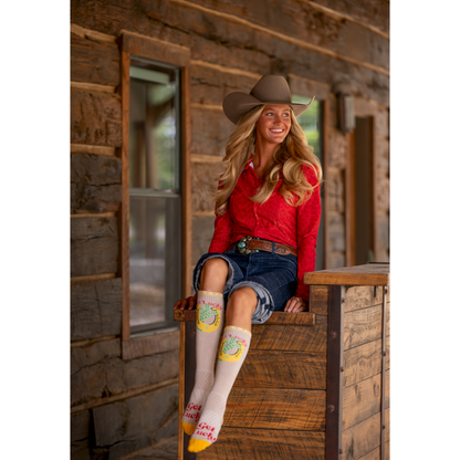 Get Lucky Tan Performance Boot Socks