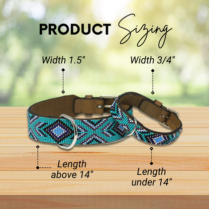 Saint Tropez Sambboho dog collar (with center D-ring)