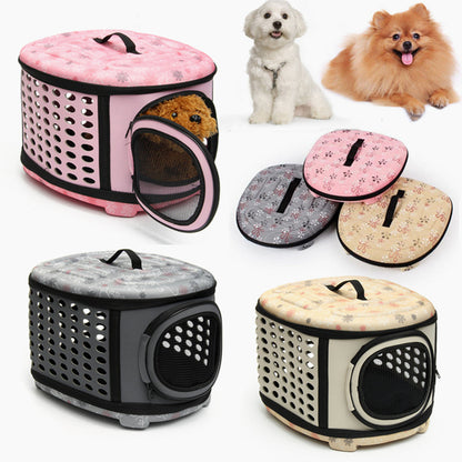 Foldable Pet Dog Cat Puppy Handbag Carrier Cage
