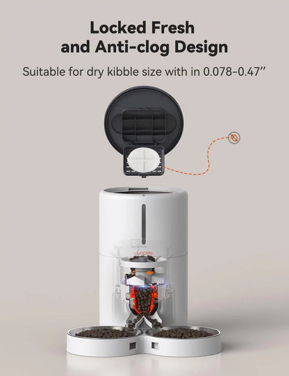 Automatic Cat Feeders for 2 Cats and Dogs