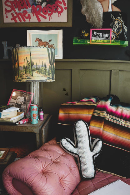 Cactus Throw Pillow - Multiple Colors Available