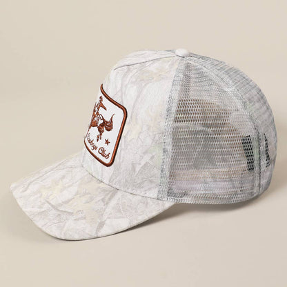 Cowboys Club Embroidered Patch Mesh Cap