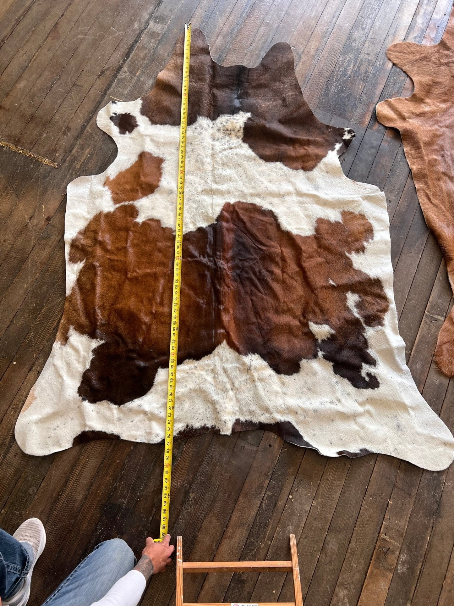 Cowhide Rug - 6.5 ft by 4.5 ft.