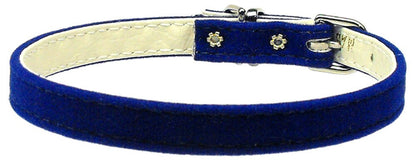 Dog, Puppy & Pet Plain Collar, "3/8" Velvet"