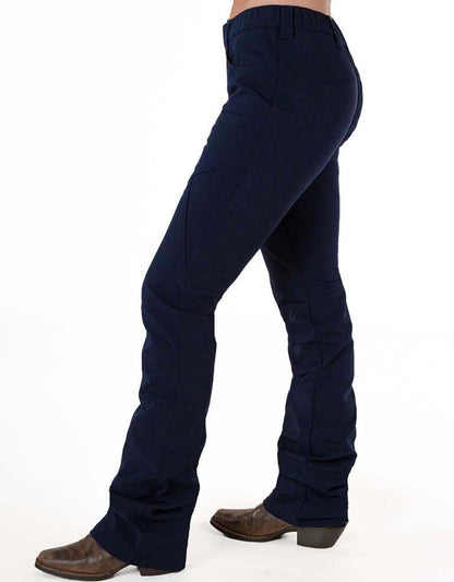 Navy Cowgirl Tuff Work Hard Play Hard