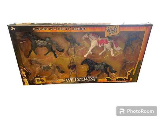 WILD WEST COWBOYS AND HORSES