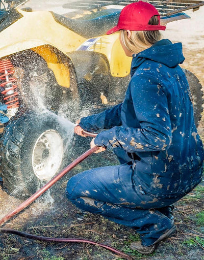 Navy Cowgirl Tuff Work Hard Play Hard