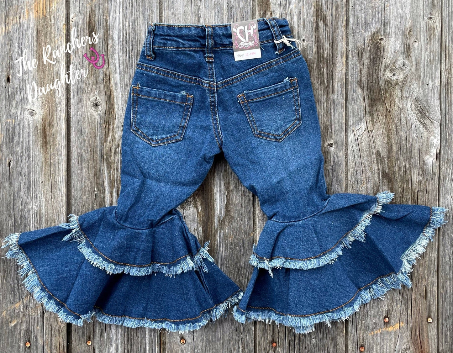 Cowgirl Hardware Double Ruffle Bell Jeans