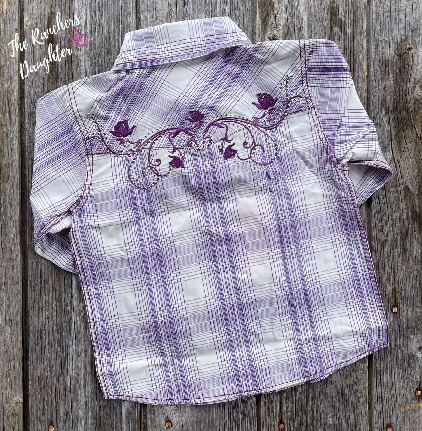 Lavender Toddler Western Shirt