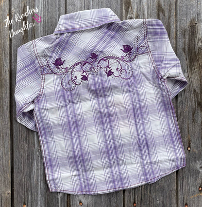 Lavender Toddler Western Shirt