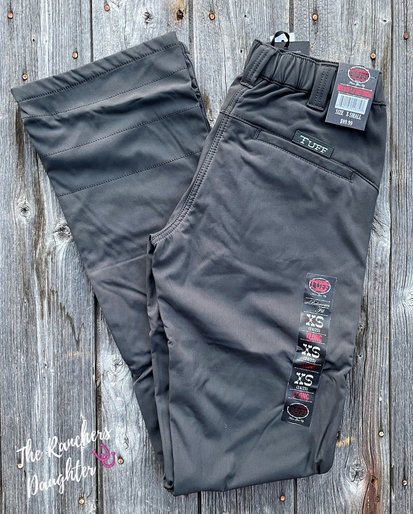 Charcoal Cowgirl Tuff Work Hard Play Hard