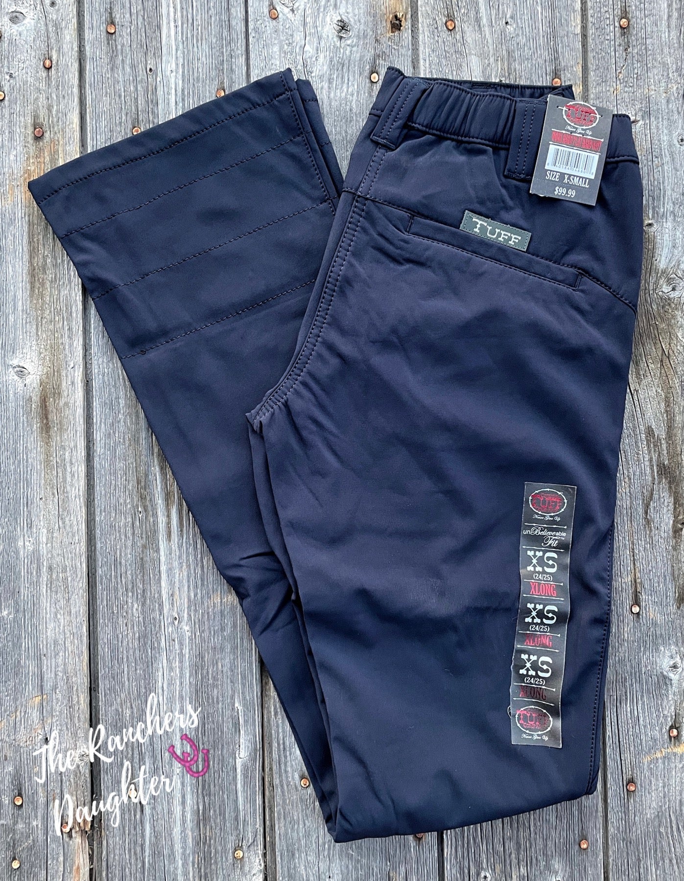 Navy Cowgirl Tuff Work Hard Play Hard