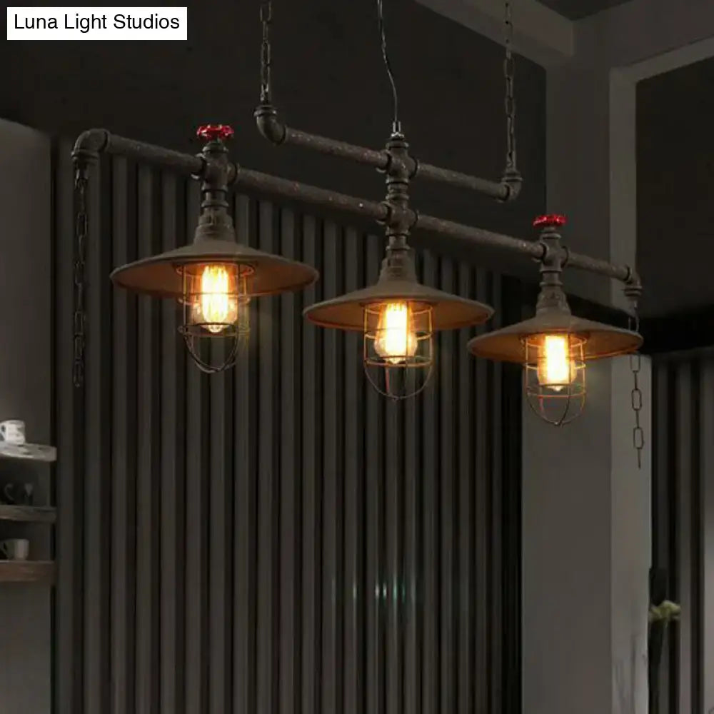 Black Saucer Pendant Lamp