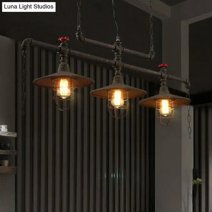 Black Saucer Pendant Lamp