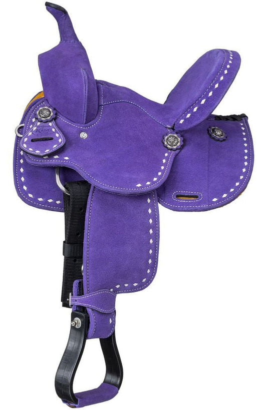 King Series Stratford Suede Barrel Saddle