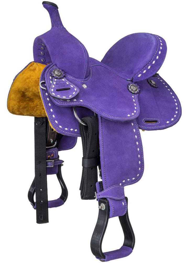 King Series Stratford Suede Barrel Saddle