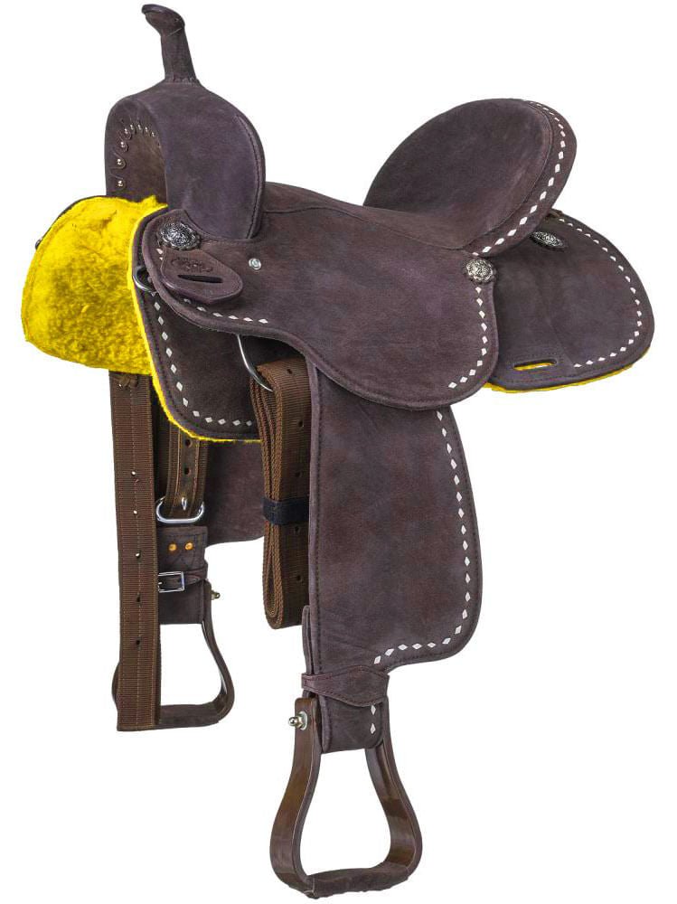 King Series Stratford Suede Barrel Saddle