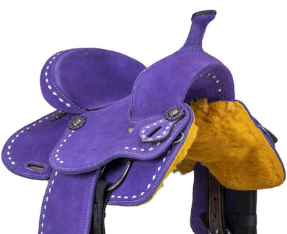 King Series Youth Stratford Suede Barrel Saddle