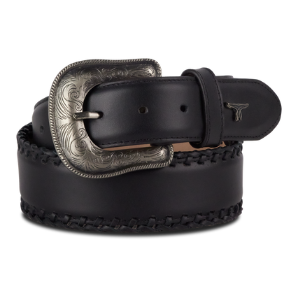 1.5 Woven Belt with Single Buckle-Jet Black