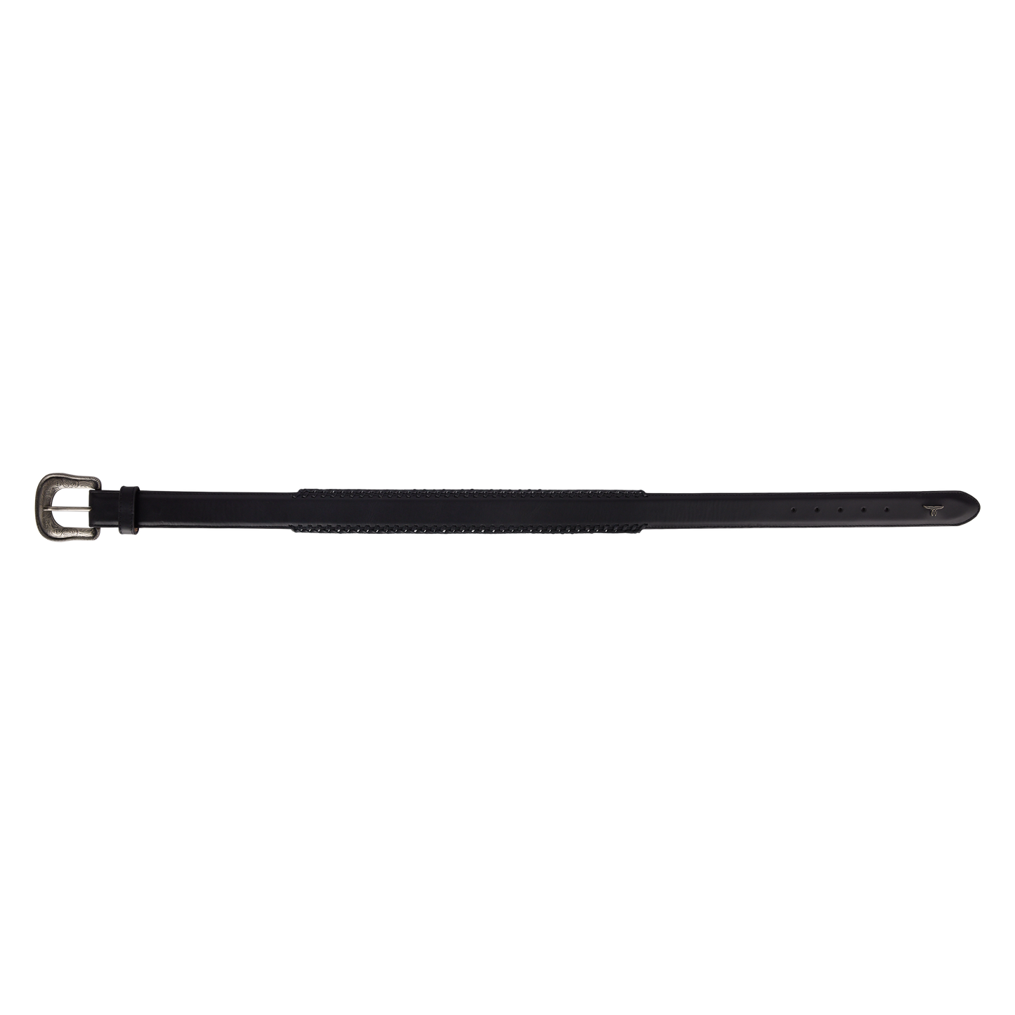 1.5 Woven Belt with Single Buckle-Jet Black