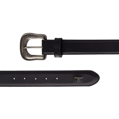1.5 Woven Belt with Single Buckle-Jet Black
