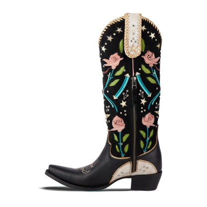 Stars Align Boot - Jet Black & Ceramic Crackle