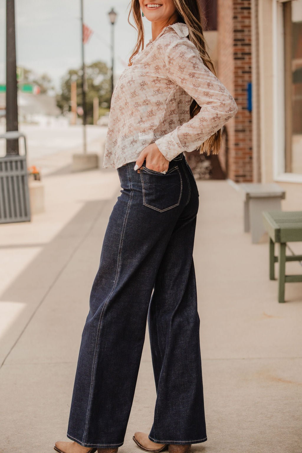 Let'r Buck Chiffon Blouse