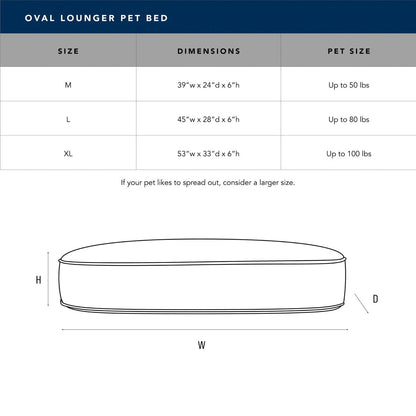 Oval Lounger Bed