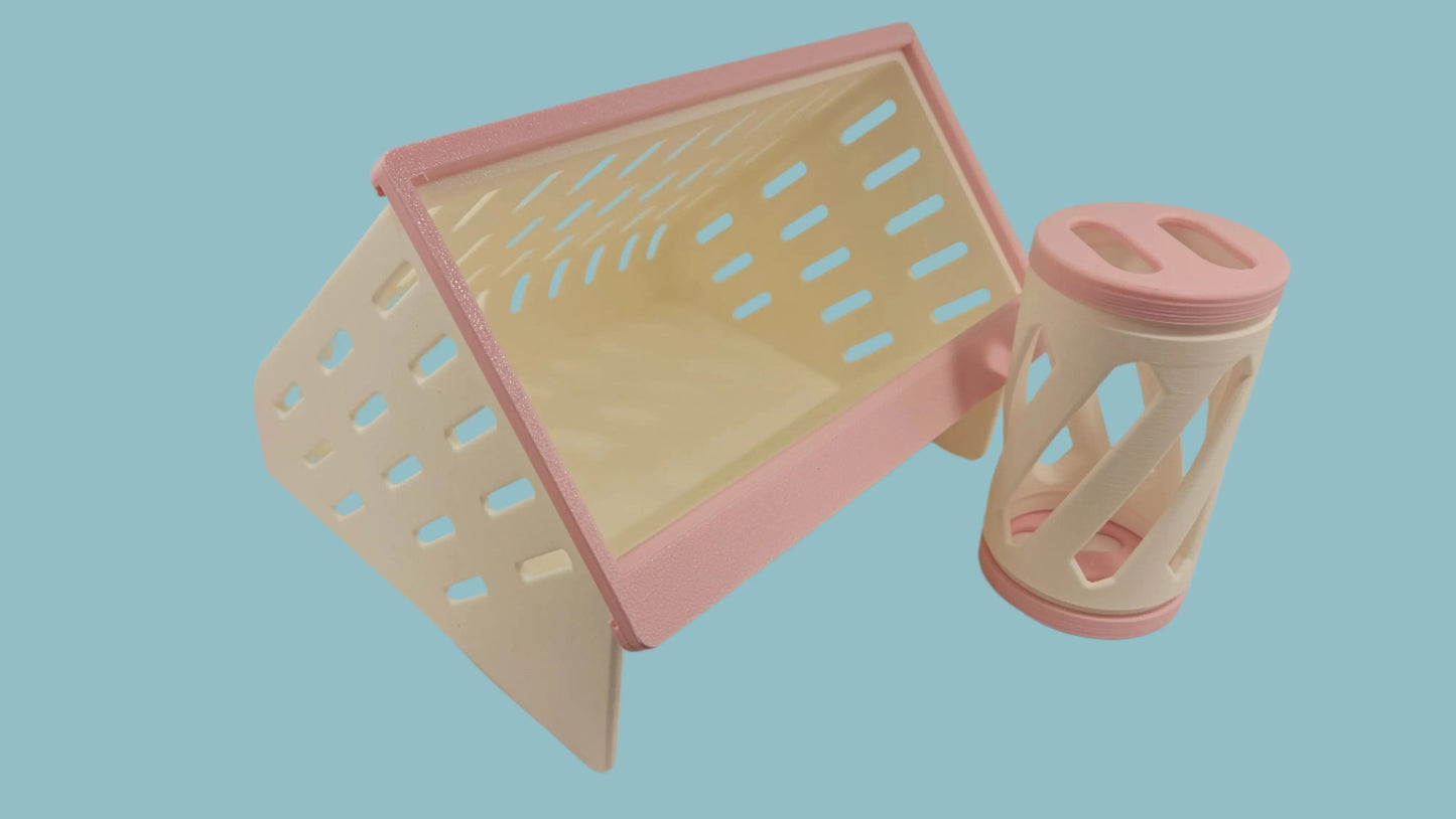 The Open Air Hay Feeder and Hay Roller Bundle