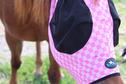 Checks Out (Pink/Pink) Fly Mask