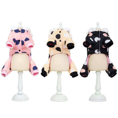 Big Polka Dot Snowsuit Jumpsuit