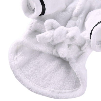 Luxury Soft Pet Dog Puppy Hooded Bathrobe