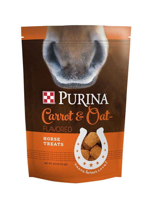 Purina Carrot & Oat Horse Treats - 2.5 LB