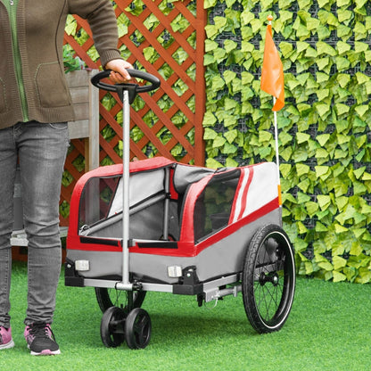 Pet Bike Trailer 2-in-1 Travel Stroller