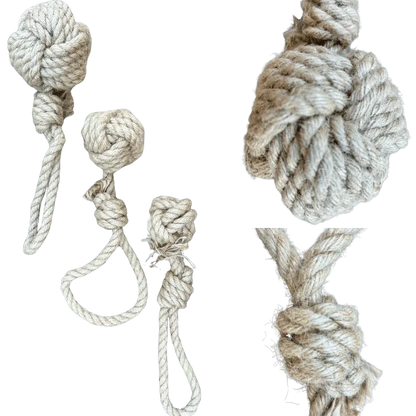 hemp rope dog tug toy