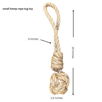 hemp rope dog tug toy