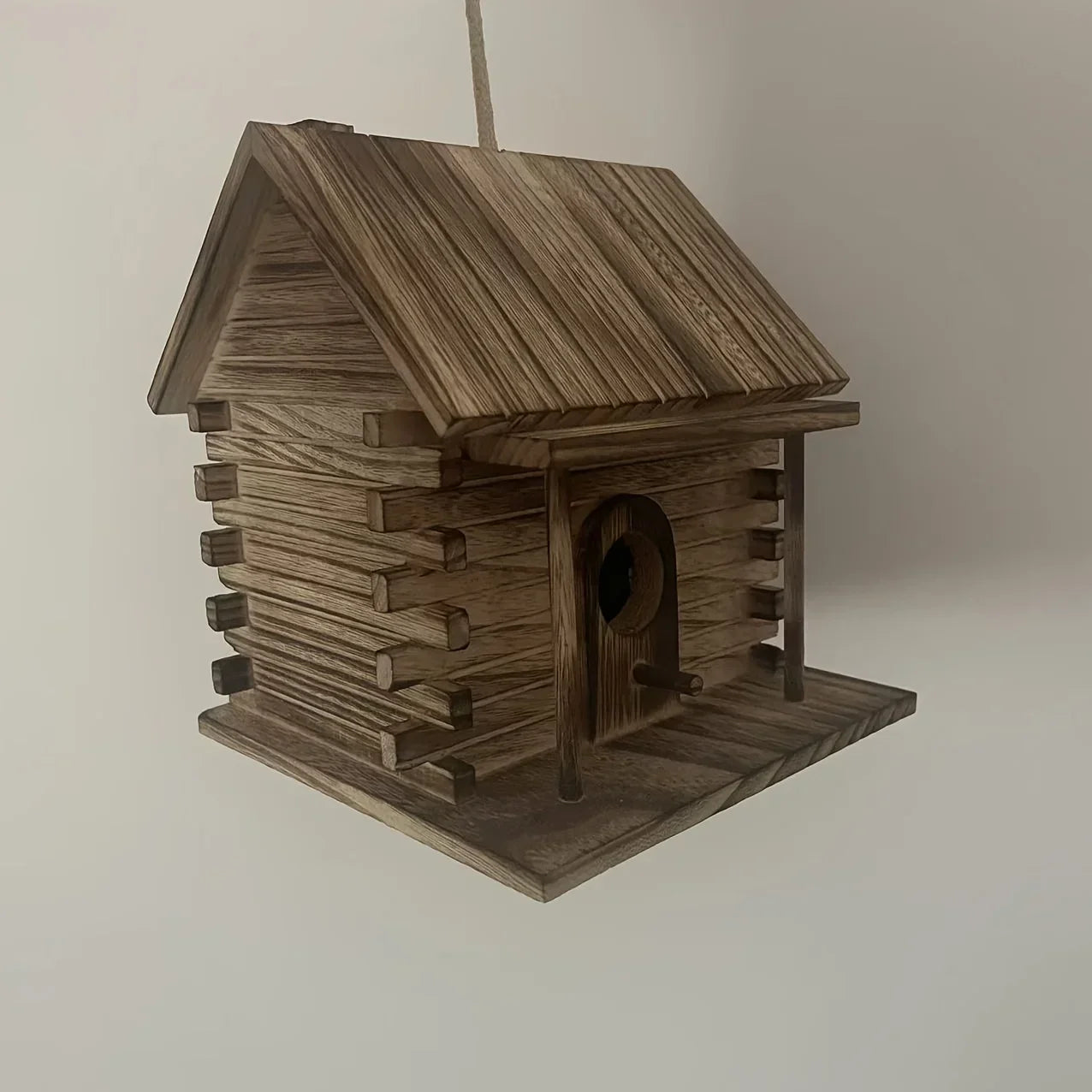 DecorBites™ Rustic Wooden Birdhouse for Hummingbirds & Small Birds