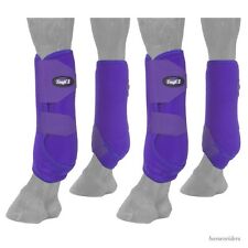 TOUGH1 EXTREME VENTED SPORT BOOTS - FULL SET - MEDIUM - PURPLE
