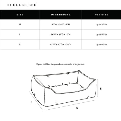 Shinola Brand Stripe Kuddle Berber Dog Bed Oatmeal