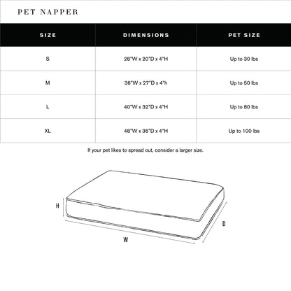 Shinola Brand Stripe Napper Pillow Berber Dog Bed Oatmeal
