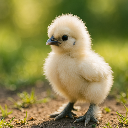 White Silkie Bantam Chicks
