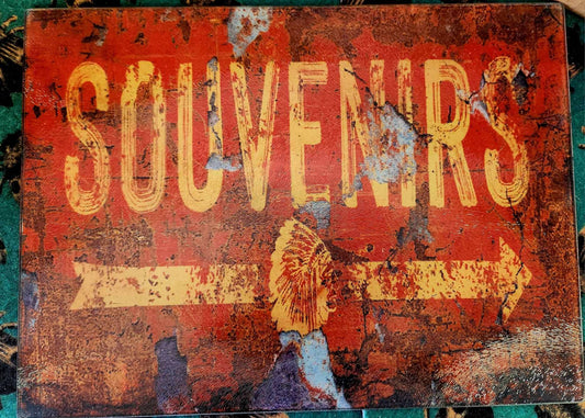 Souvenirs Glass Cutting Board